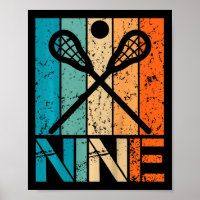Kinder Funny 9. Lacrosse Geburtstag 9 Jahre alt Ge