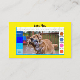 Kinder Funny dog pädagogische Spiele Visitenkarte