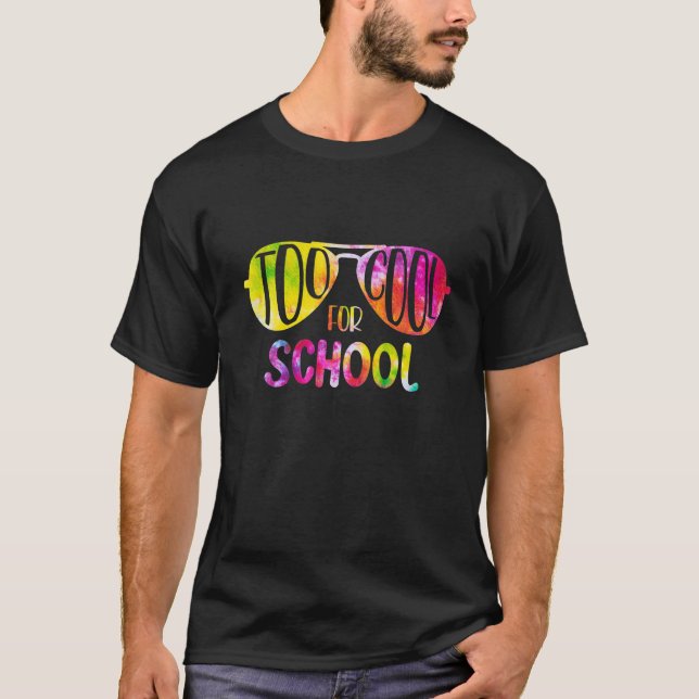 Kinder Funny Homeschool Geschenk - zu Cool zurück  T-Shirt (Vorderseite)
