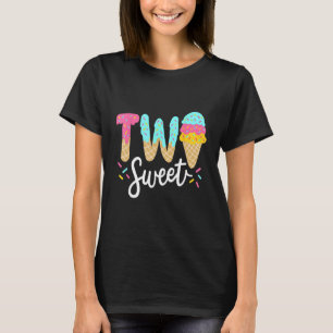 Kinder Funny Kids Two Sweet Ice Cream Girls 2nd Bi T-Shirt
