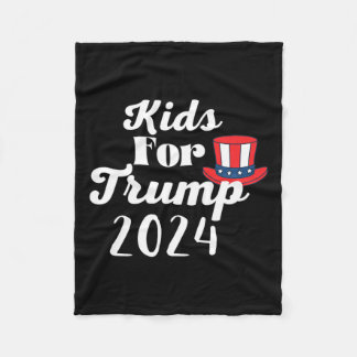 Kinder für die Wahl Trumps 2024 1 Fleecedecke