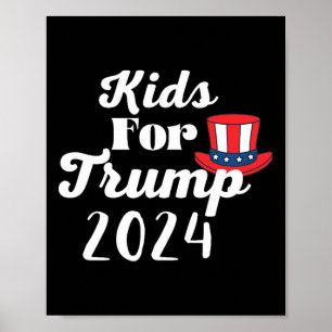 Kinder für die Wahl Trumps 2024 1 Poster