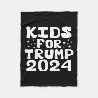 Kinder für die Wahl Trumps 2024 Fleecedecke