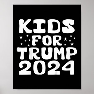 Kinder für die Wahl Trumps 2024 Poster