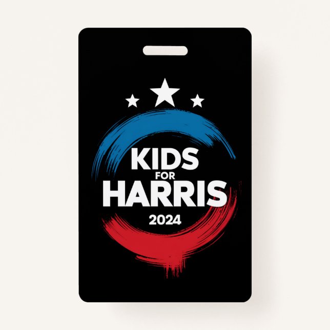 Kinder für Harris Präsident Kids Liebe Kamala Harr Ausweis (Vorderseite)
