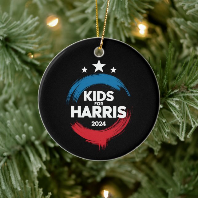 Kinder für Harris Präsident Kids Liebe Kamala Harr Keramik Ornament (Baum)