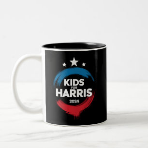 Kinder für Harris Präsident Kids Liebe Kamala Harr Zweifarbige Tasse
