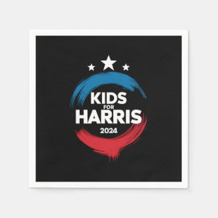 Kinder für Harris Präsident Kinder lieben Kamala H Serviette
