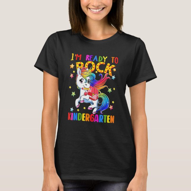 Kinder für Kinder bereit zum Rock Kindergarten Ein T-Shirt (Vorderseite)