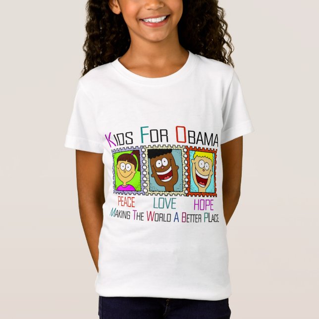 KINDER FÜR OBAMA T-Shirt (Vorderseite)