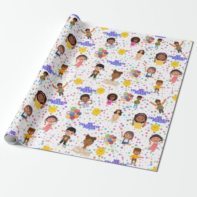 Kinder für Purim Wrapping Paper 30"+ Geschenkpapier (Ungerollt)