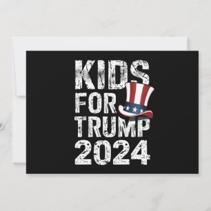 Kinder für Trump USA-Wahl 2024 Einladung