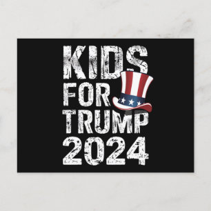 Kinder für Trump USA-Wahl 2024 Postkarte