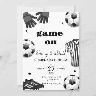 Kinder Fußball Fußball Geburtstag Einladung