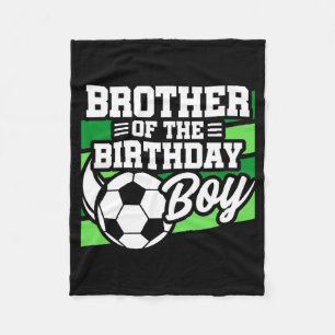 Kinder Fußballparty Bruder des Geburtstagsjungen Fleecedecke