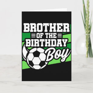 Kinder Fußballparty Bruder des Geburtstagskindes Karte
