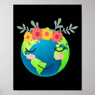 Kinder geben Ideen zum Tag der Erde Poster