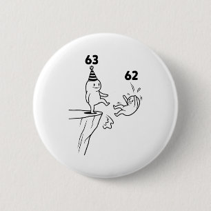 Kinder Geburtstag Humor 63 Jahre alt 63. Party Geb Button
