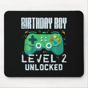 Kinder Geburtstag Junge Level 2 Freigeschaltet Gam Mousepad