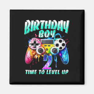 Kinder Geburtstag Junge Zeit zum Levelaufstieg Gam Magnet