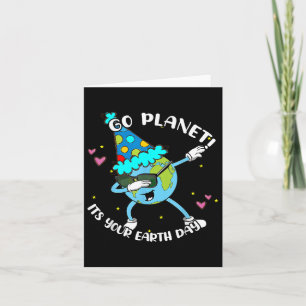 Kinder gehen Planet sein Shirt Erde Tag Niedlich J Karte