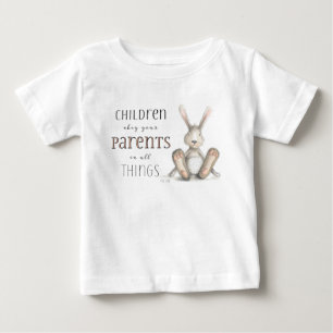 Kinder gehorcht euren Eltern-Kol 3:20 Baby T-shirt