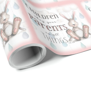 Kinder gehorcht euren Eltern - Kol 3:20 Geschenkpapier