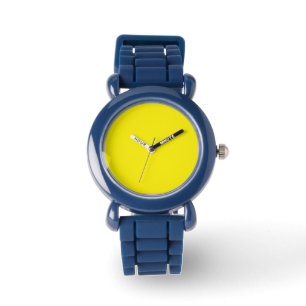 Kinder Gelbe Armbanduhr mit nummerierter Armbanduh