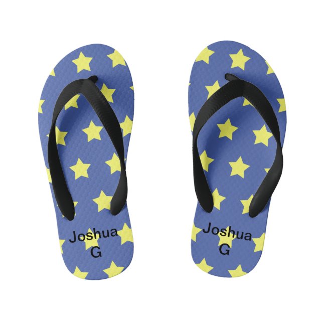 Kinder-Gelbstern-Flip-Flops Kinderbadesandalen (Fußbett)