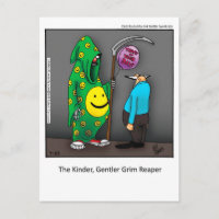 Kinder, Gentler Grim Sensenmann Postcard