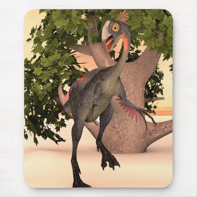 Kinder Gigantoraptor Dinosaurier Abenteuer Kunst Mousepad (Vorne)