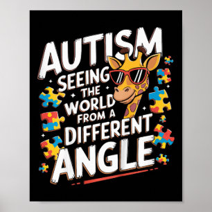 Kinder Giraffe Autismus sehen Welt anders Winkel A Poster