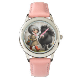 Kinder-Girls-Watch, Pony Armbanduhr