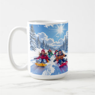 Kinder Glegendär Winterspass pur Kaffeetasse