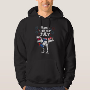 Kinder glücklich 4. Juli T-Rex Dino Dinosaurier Ba Hoodie