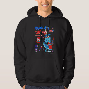 Kinder glücklich 4. Juli T-Rex Dino Dinosaurier Ba Hoodie