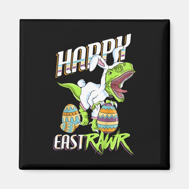 Kinder glücklich Eastrawr Niedlich Trex Dinosaur O Magnet (Vorne)