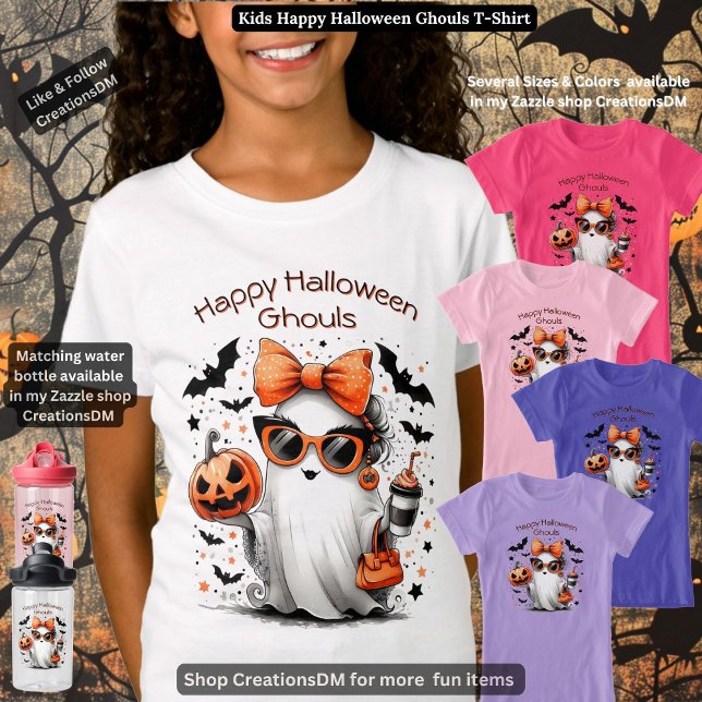 Kinder glücklich Halloween Ghouls T-Shirt (Von Creator hochgeladen)