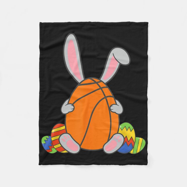 Kinder glücklich Ostern Boketbyll Bunny Ears Spaß  Fleecedecke (Vorderseite)