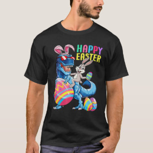 Kinder glücklich Ostern T Rex Dino Dabbing Rabbit T-Shirt