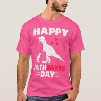 Kinder glücklich Vatertag Dinosaurier Vater von So T-Shirt