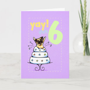 Kinder glücklich zum Geburtstag 6 Mops Karte