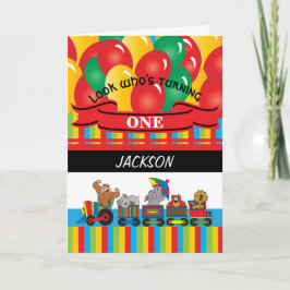 Kinder glücklich zum Geburtstag | Circus Fun Karte