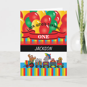 Kinder glücklich zum Geburtstag   Circus Fun Karte