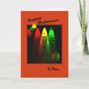 Kinder glückliche Halloween-Geister Karte