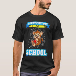 Kinder glücklicher erster Tag der Schule Kindergar T-Shirt