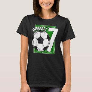 Kinder Goaal 7. Geburtstag 7 Jahre alter Fußball T-Shirt
