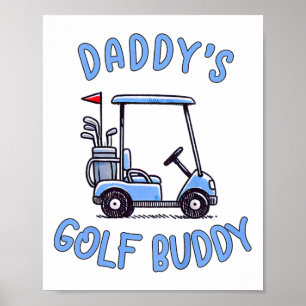 Kinder Golfer Vater Sohn Vaters Golf Junge Vater T Poster