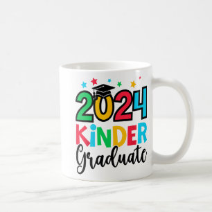 Kinder Graduate Kindergarten 2024 Abschluss Gesche Kaffeetasse