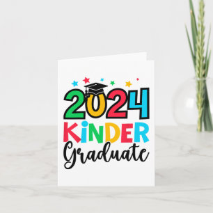 Kinder Graduate Kindergarten 2024 Abschluss Gesche Karte